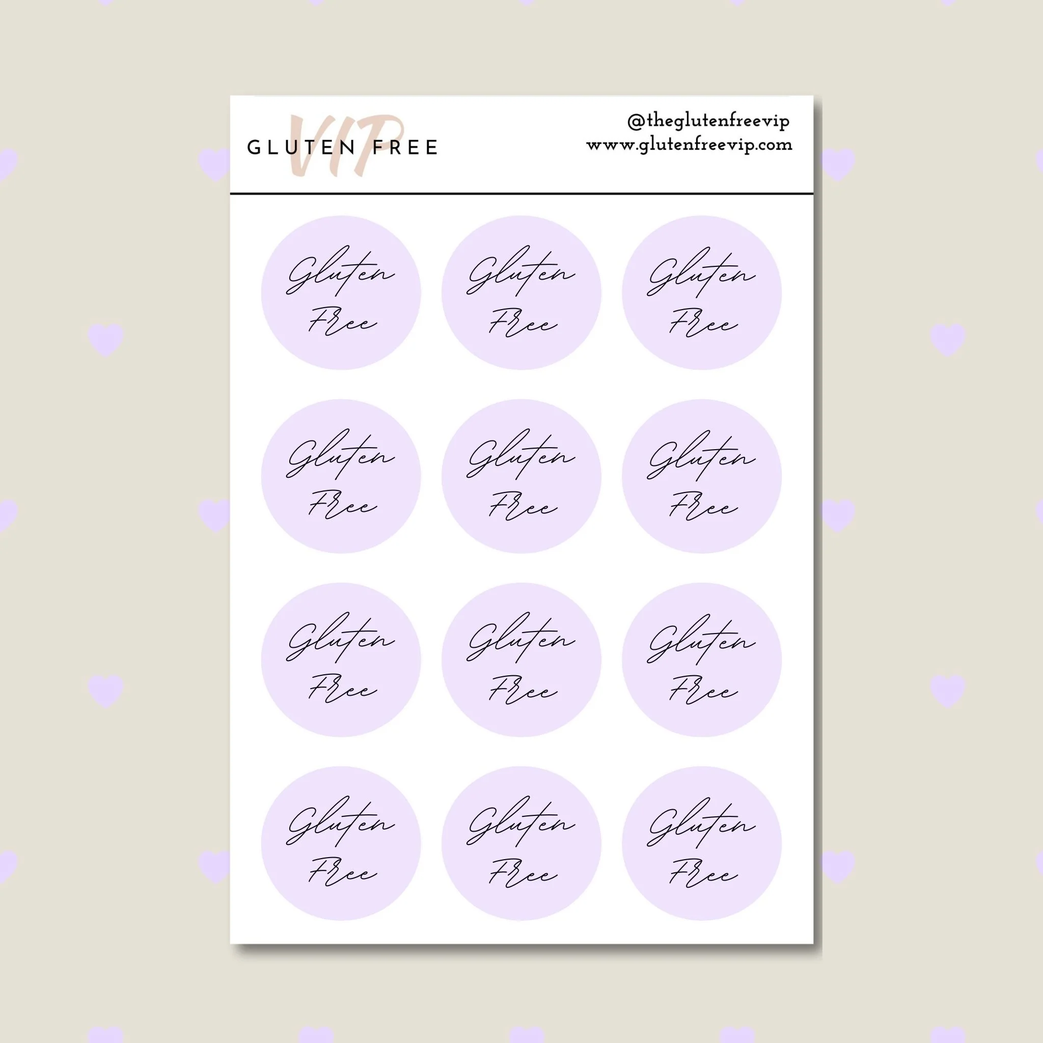 Special Day Gluten Free Labels